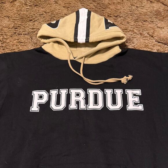 Vintage Purdue College Football Hoodie Black Medium - Picture 3 of 8